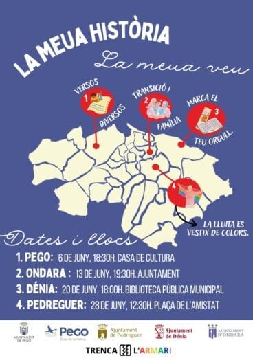 Cartel actividades Día Orgullo LGTBIQ+ 2025 Marina Alta