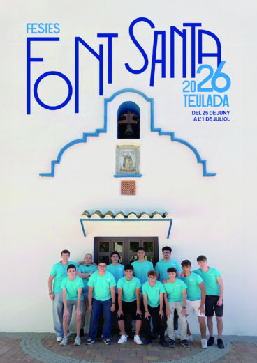 Cartel de las fiestas de la Font Santa en Teulada Moraira de este año