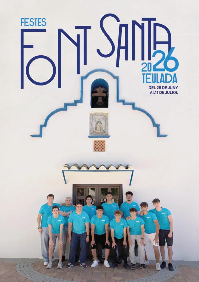 Programa de fiestas de la Font Santa de Teulada Moraira 2026 4 Imagen: Cartel de las fiestas de la Font Santa en Teulada Moraira de este año
