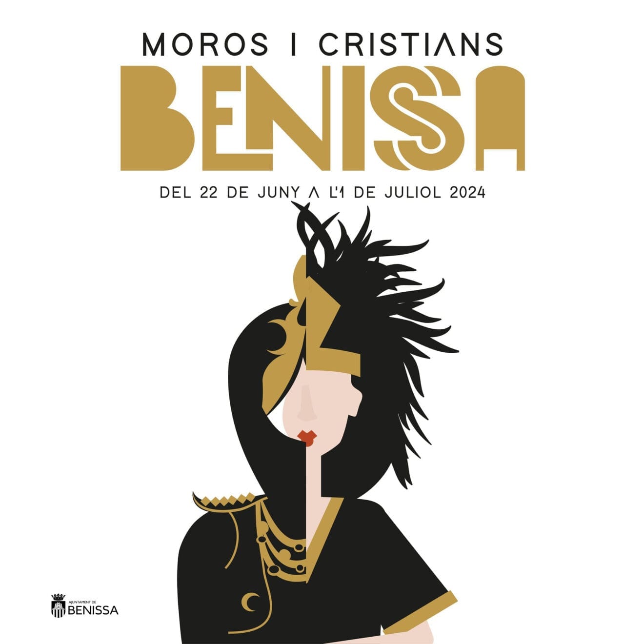 Cartel de las fiestas de Moros y Cristianos de Benissa 2024