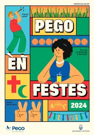 Cartel de las fiestas de Pego 2024