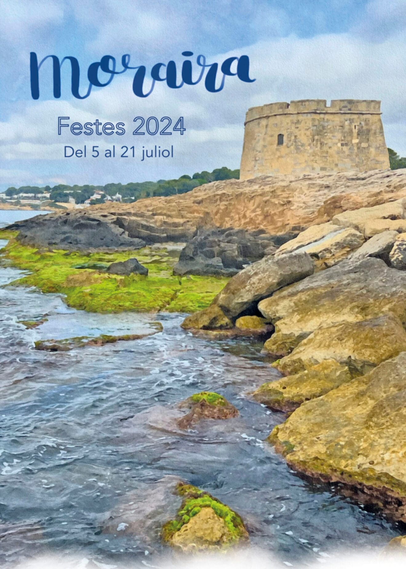 Cartel de las fiestas patronales de Moraira de 2024