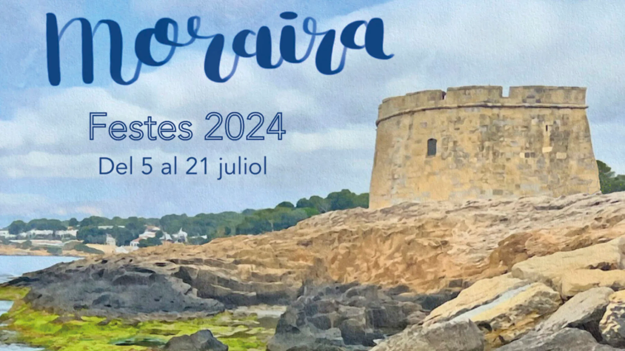 cartel de las fiestas patronales de moraira en 2024