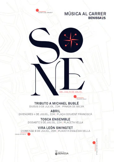 Cartel del segundo Festival SONE de Benissa 2025