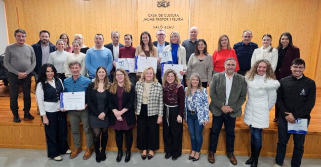 Imagen: Entrega de certificados SICTED 2025 en Calp