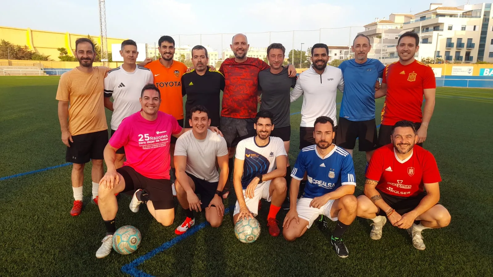 equipo de futbol de profesionales del departamento de salud de denia