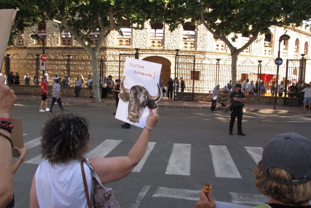 Manifestación antitaurina en Ondara