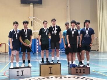 Podio Campeonato Bádminton