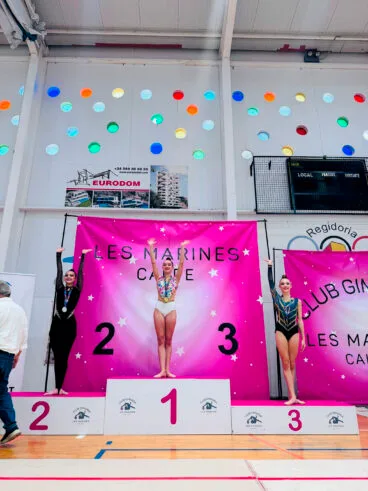 Podio de la Fase Autonómica del Campeonato de España de equipos en Calp