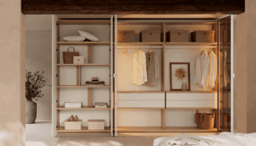 Puertas plegables de cristal para tu armario