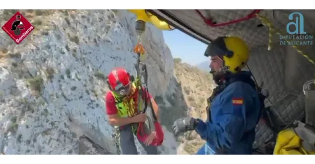 rescate en el penon de ifach