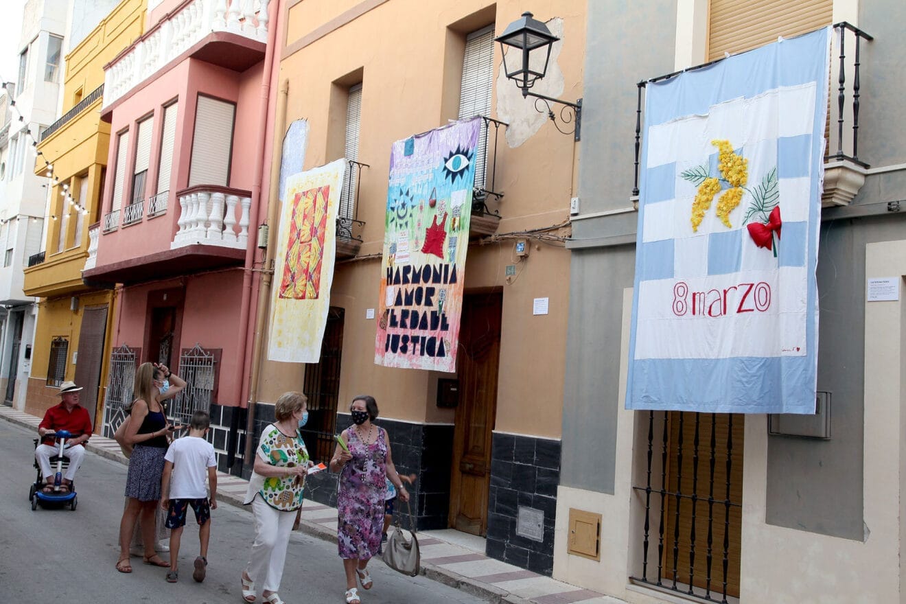 Tapices de Art al Vent en 2021 en Gata de Gorgos