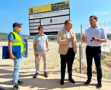 Visita del diputado de Infraestructuras, Antonio Bernabeu, a Benissa