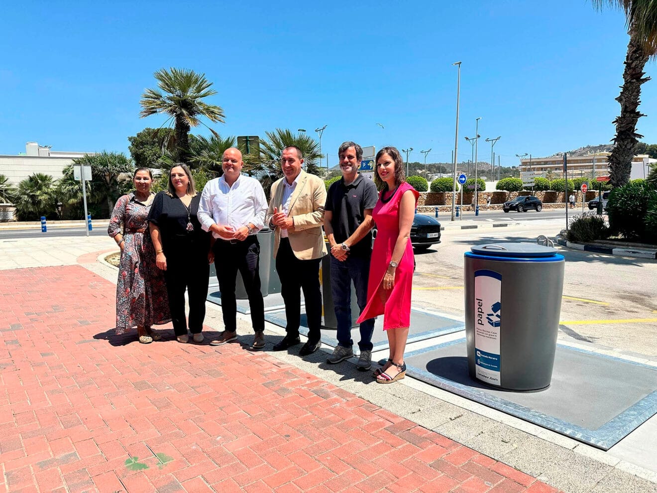Visita del diputado de Infraestructuras, Antonio Bernabeu, a Teulada Moraira