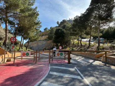 Zona de acceso a la cala del Moraig de Benitatxell