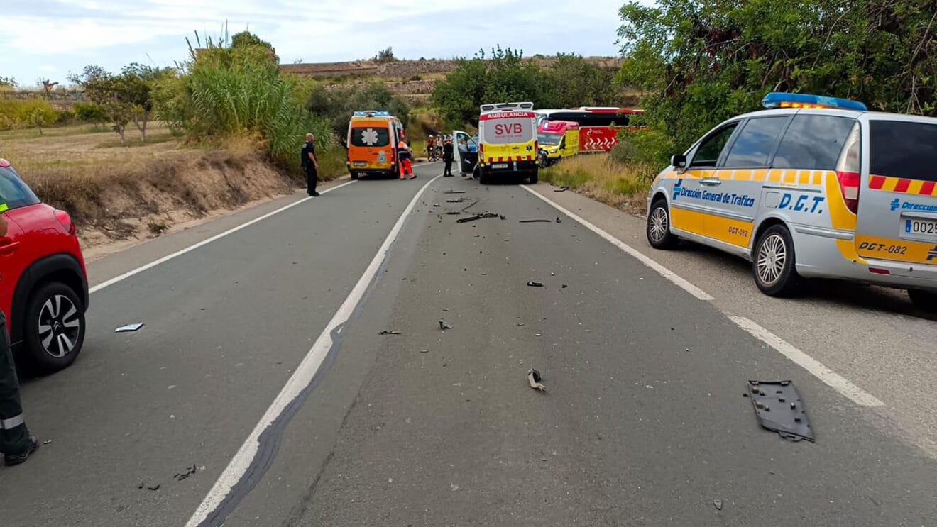 Accidente en la CV-740 - Imagen de la Policía Local de Benitatxell