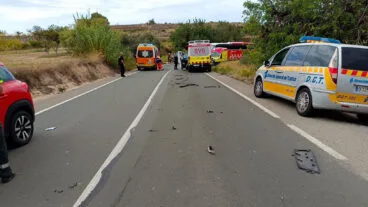 Accidente en la CV-740 – Imagen de la Policía Local de Benitatxell