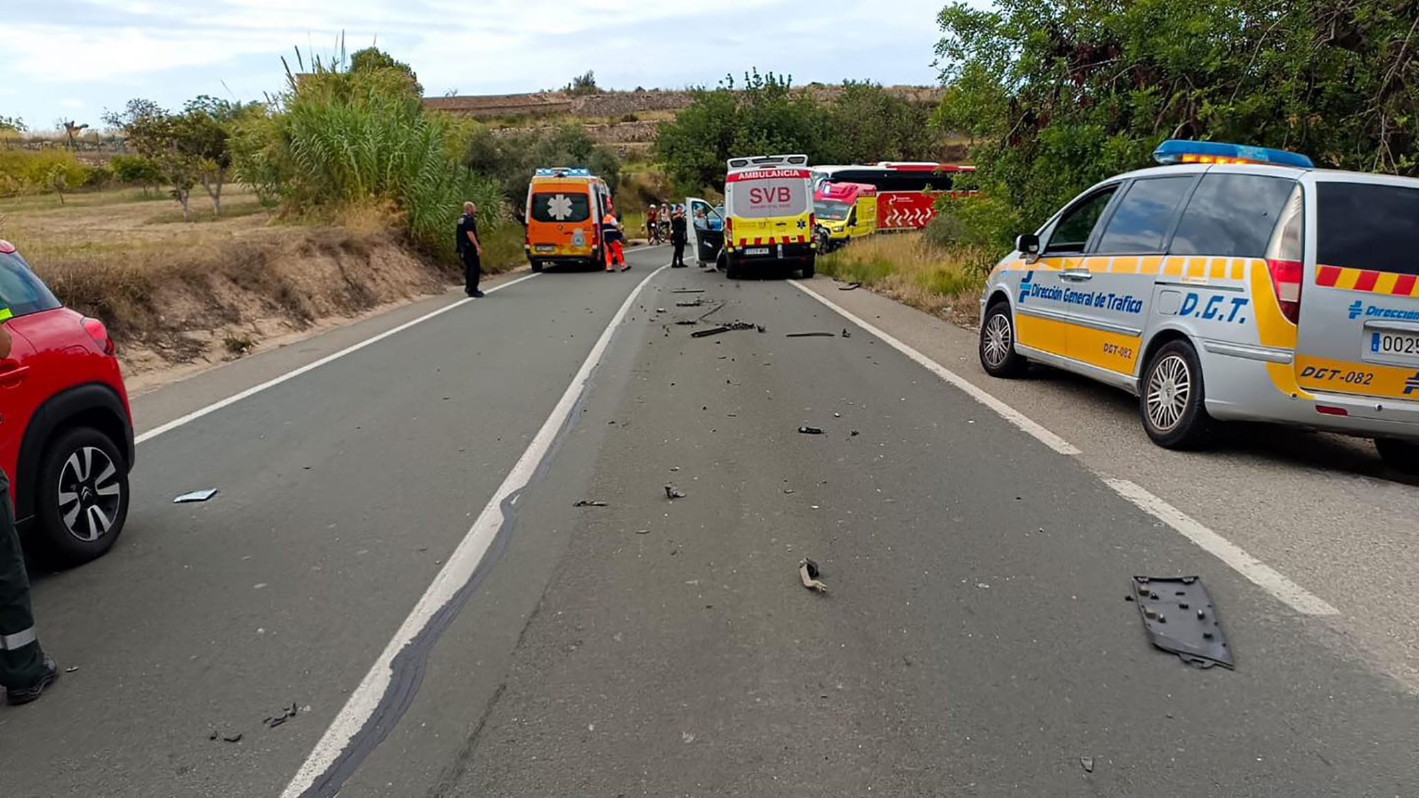accidente en la cv 740 imagen de la policia local de