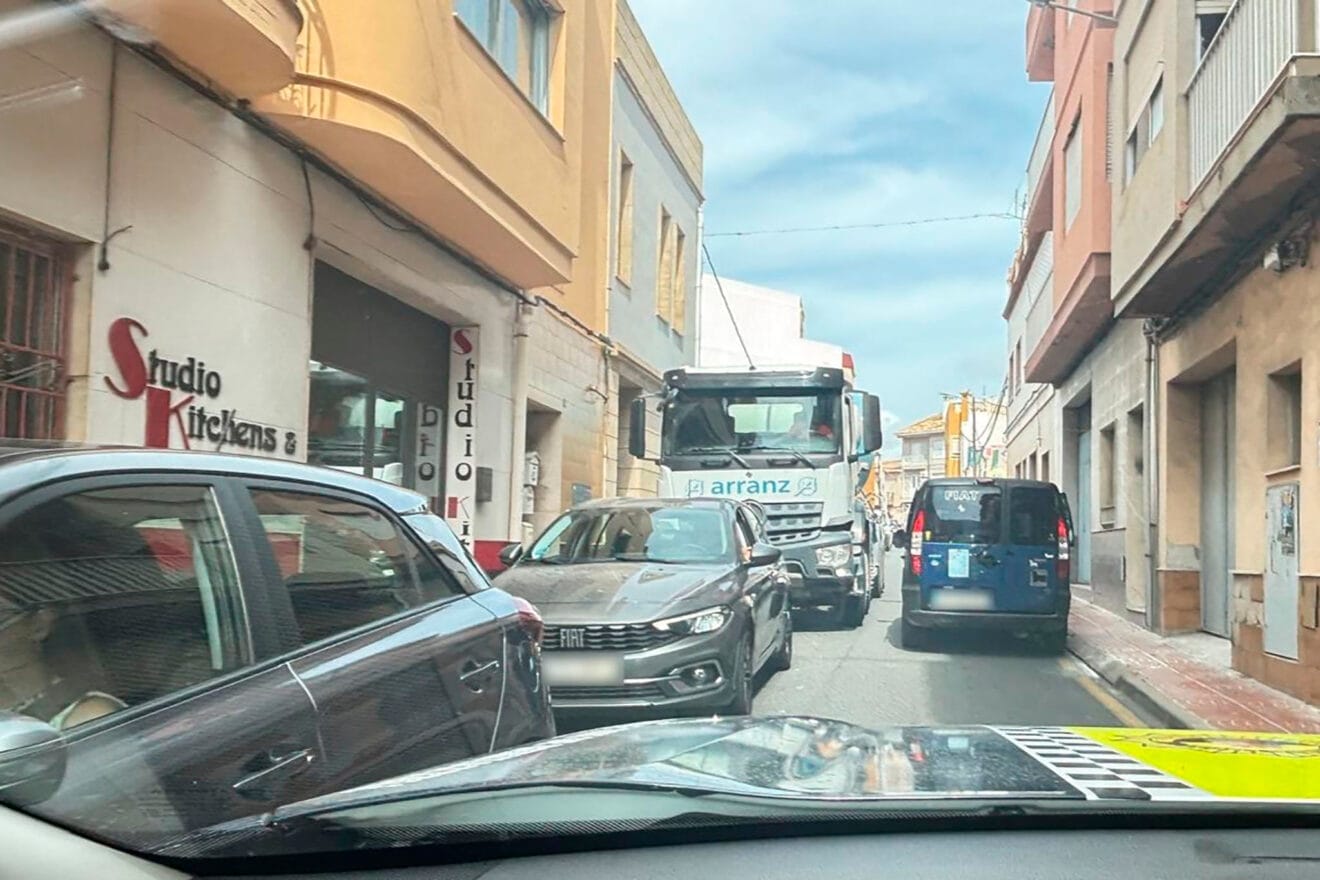 Alt percentatge de trànsit diari a Benitatxell