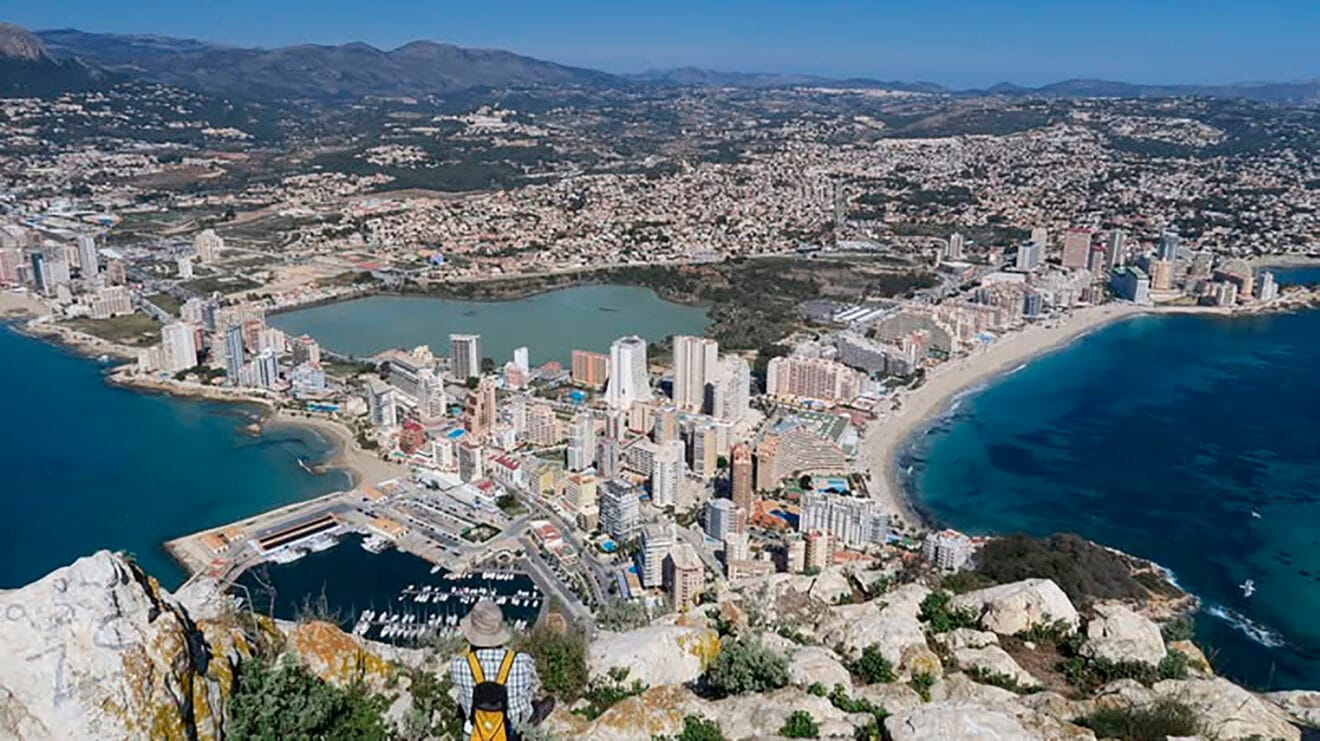 Calp desde el Peñón de Ifach