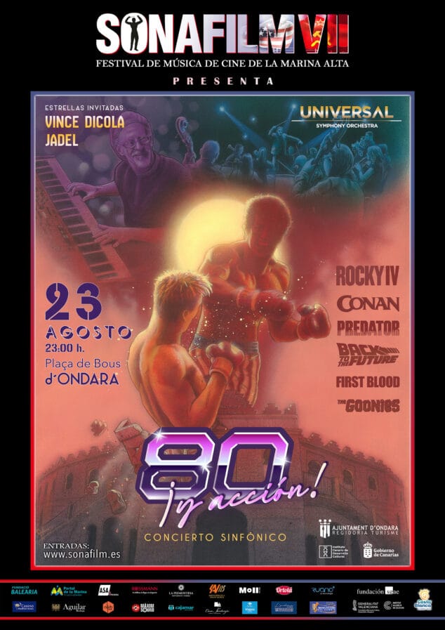 Música de cine, acción y leyenda: SONAFILM VII lanza las entradas para su edición más internacional con el compositor Vince DiCola 2 Imagen: Cartel del concierto de Ondara en el SONAFILM, Festival de Música de Cine Marina Alta, 2025
