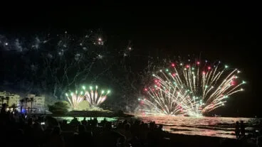 Vuurwerk voor de Maagd van Carmen in Moraira, 2025.