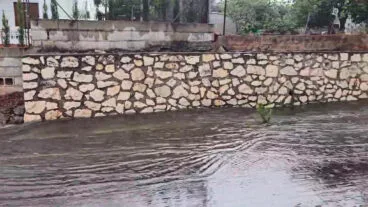 entrada de ondara desde denia inundada