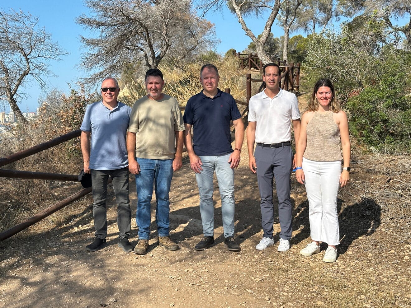 Equipo encargado de la gestión de zonas forestales de Benissa