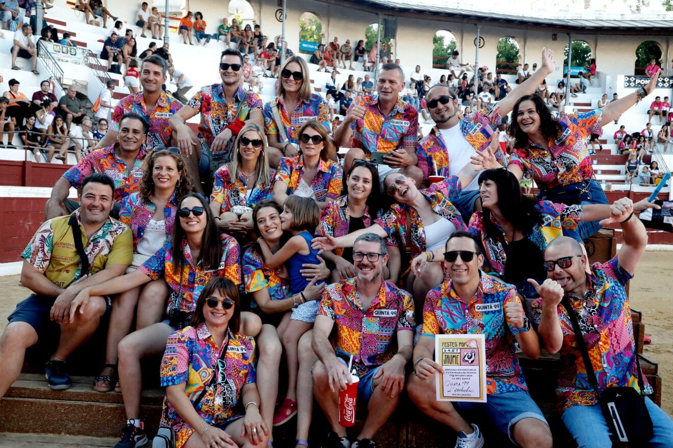 Grupo de Quintades de Ondara el día de Sant Jaume