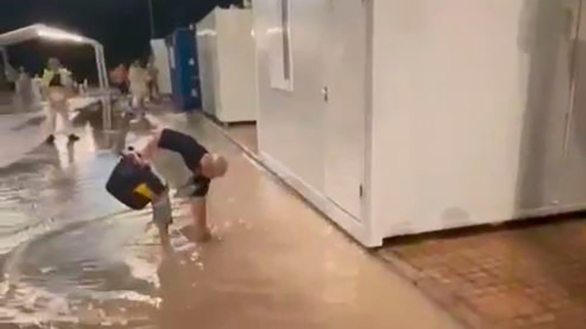 o 30 de ondara inundada tras la lluvia