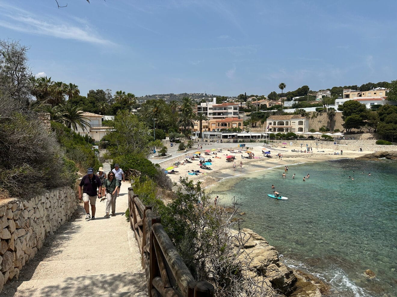 Playa de La Fustera de Benissa desde el Paseo Ecológico