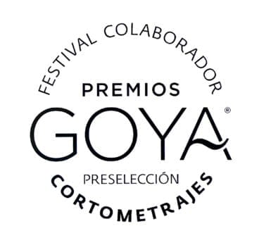 Sello de Festival colaborador de los Premios Goya de la Academia de Cine Español