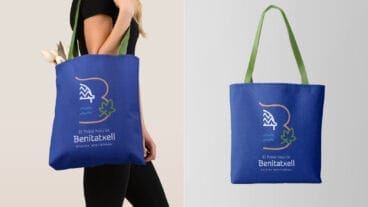 Tote bag con la nueva marca turística Respira Mediterrani de Benitatxell