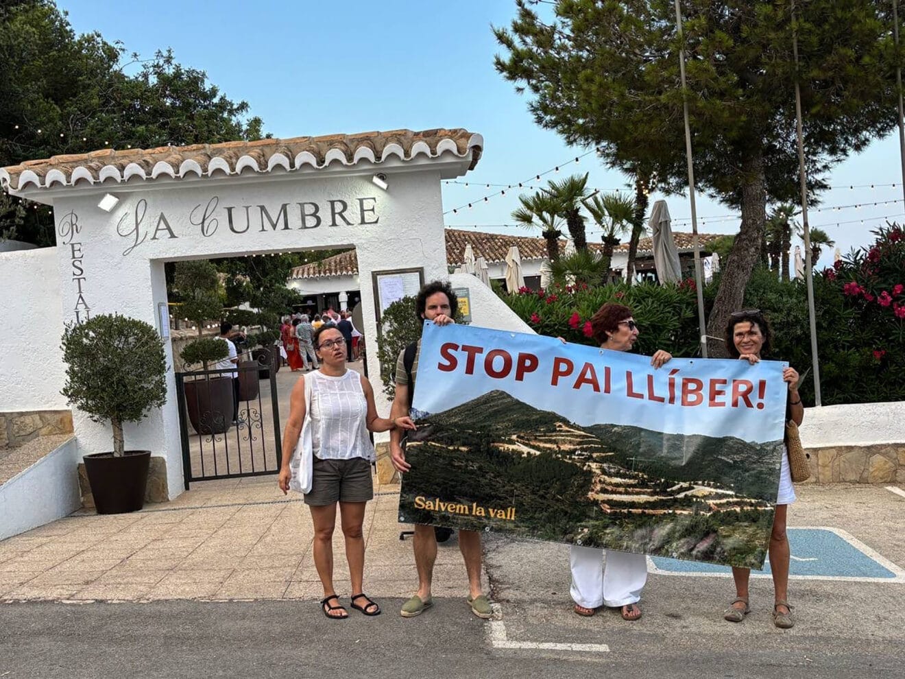 Última protesta de Salvem la Vall en Benitatxell