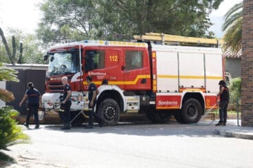 Bomberos de Alicante del parque de la Marina Alta en Dénia