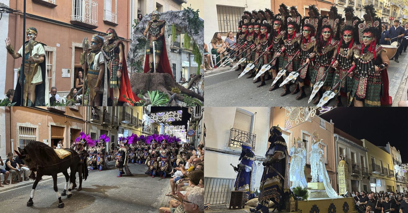 Capitanías mora y cristiana del Verger en el desfile de gala 2025