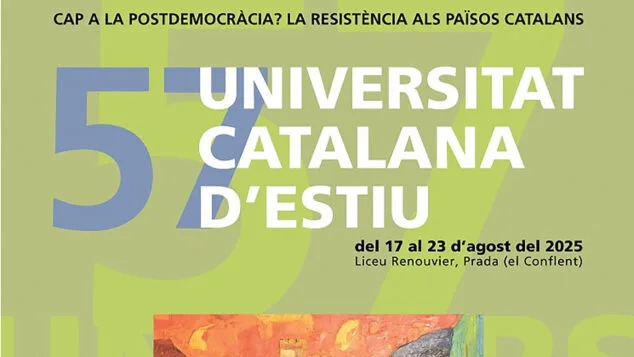 cartel de las jornadas en la universitat catalana destiu de 2025