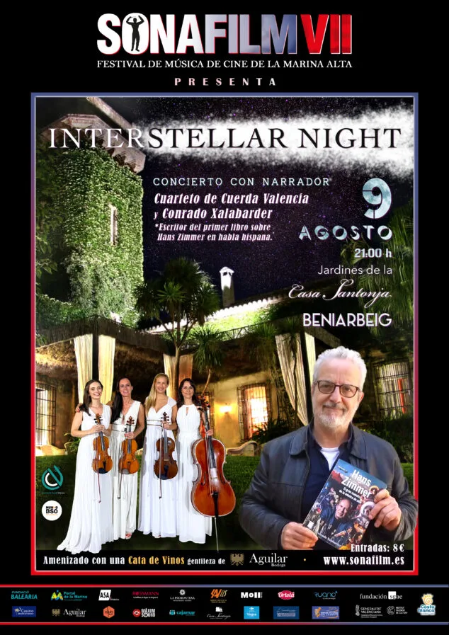 Sonafilm rinde homenaje a Hans Zimmer con un concierto íntimo en Beniarbeig 1 Imagen: Cartel de Sonafilm en Beniarbeig
