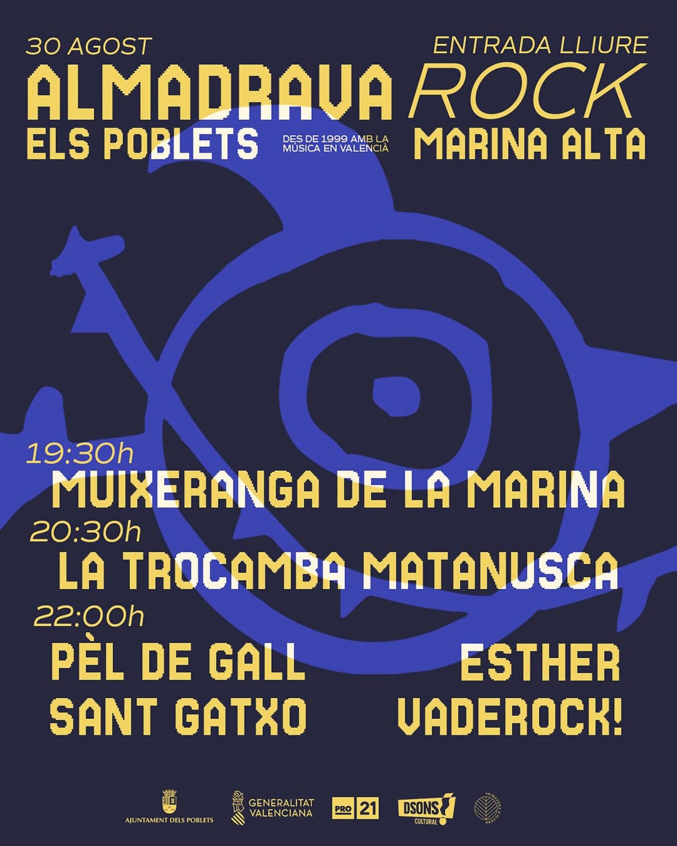 Cartel del Almadrava Rock 2025 de Els Poblets
