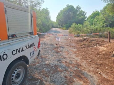 Cierre de zonas en Xàbia