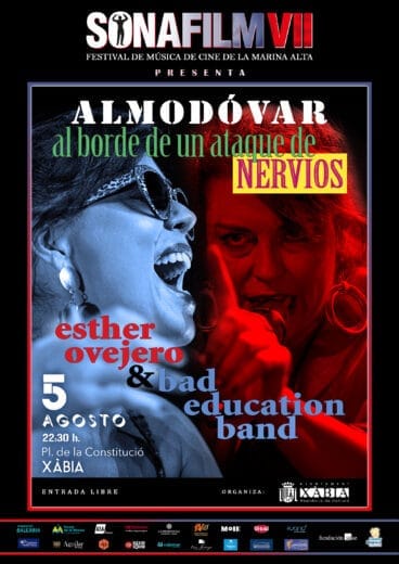 Concierto ‘Almodóvar al borde de un ataque de nervios’ en Xàbia del Sonafilm 2025