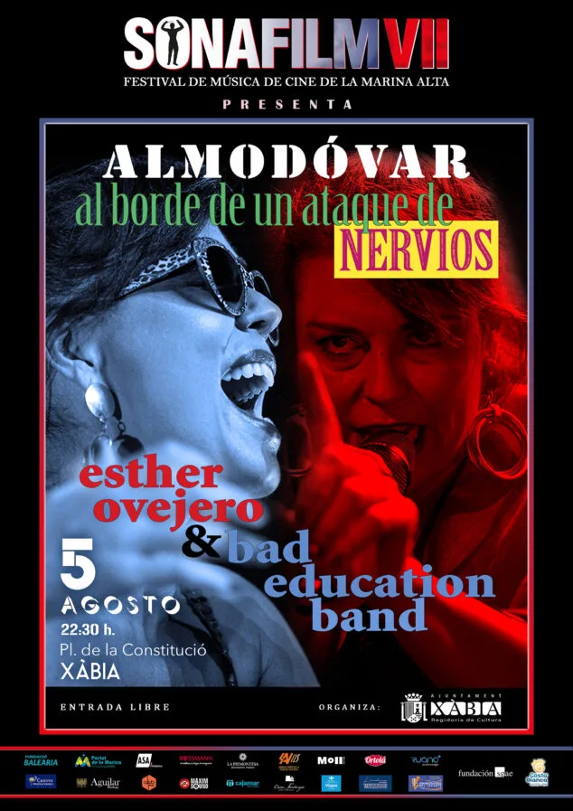 Arranca la séptima edición del Festival de Música de Cine de la Marina Alta SONAFILM en Teulada Moraira 3 Imagen: Concierto 'Almodóvar al borde de un ataque de nervios' en Xàbia del Sonafilm 2025