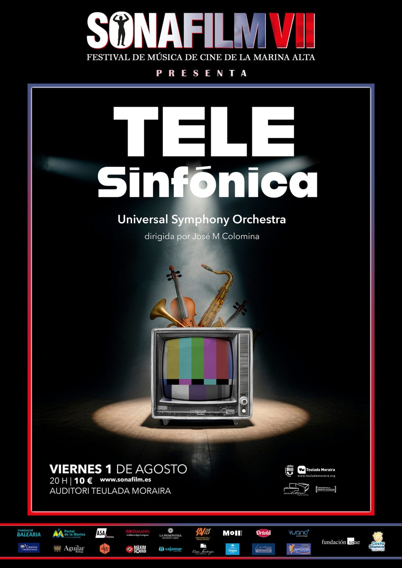 Concierto 'Tele Sinfónica' en el Auditori de Teulada Moraira del Sonafilm 2025