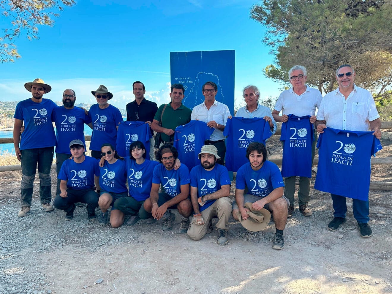 Equipo de la XX Campaña de Excavaciones del Museo Arqueológico de Alicante en la Pobla de Ifach de Calp
