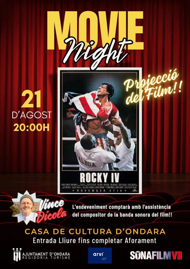 Imagen: Ondara acoge la proyección de 'Rocky IV' junto a Vince DiCola