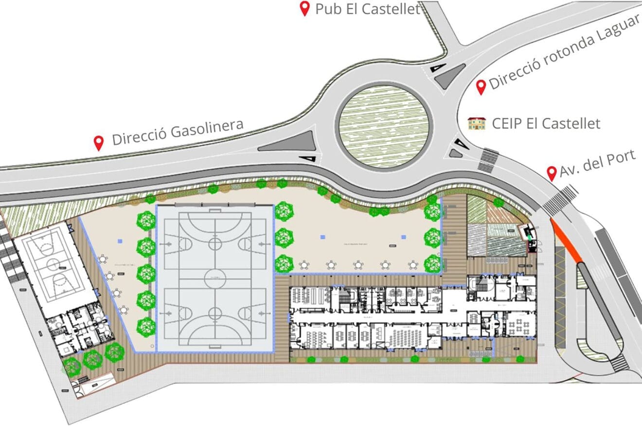Plano del nuevo instituto de Orba
