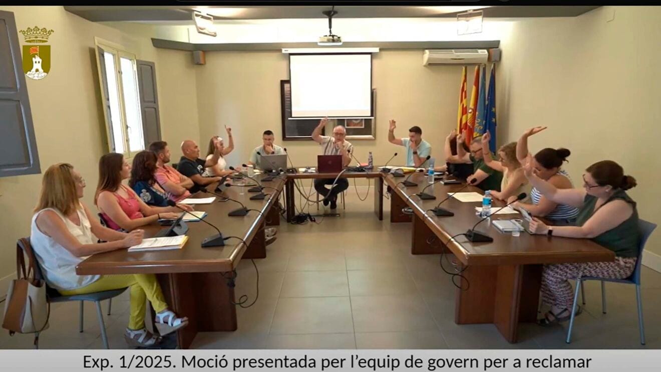 Pleno ordinario de Pedreguer en julio de 2025