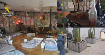 redada de la guardia civil en la casa de los retiros de ayahuasca y otras sustancias en pedreguer