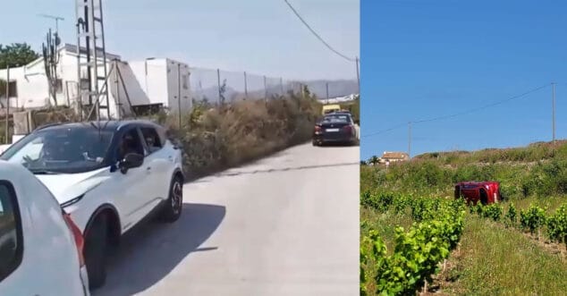 retenciones y accidentes recurrentes en el cami abiar alta de teulada