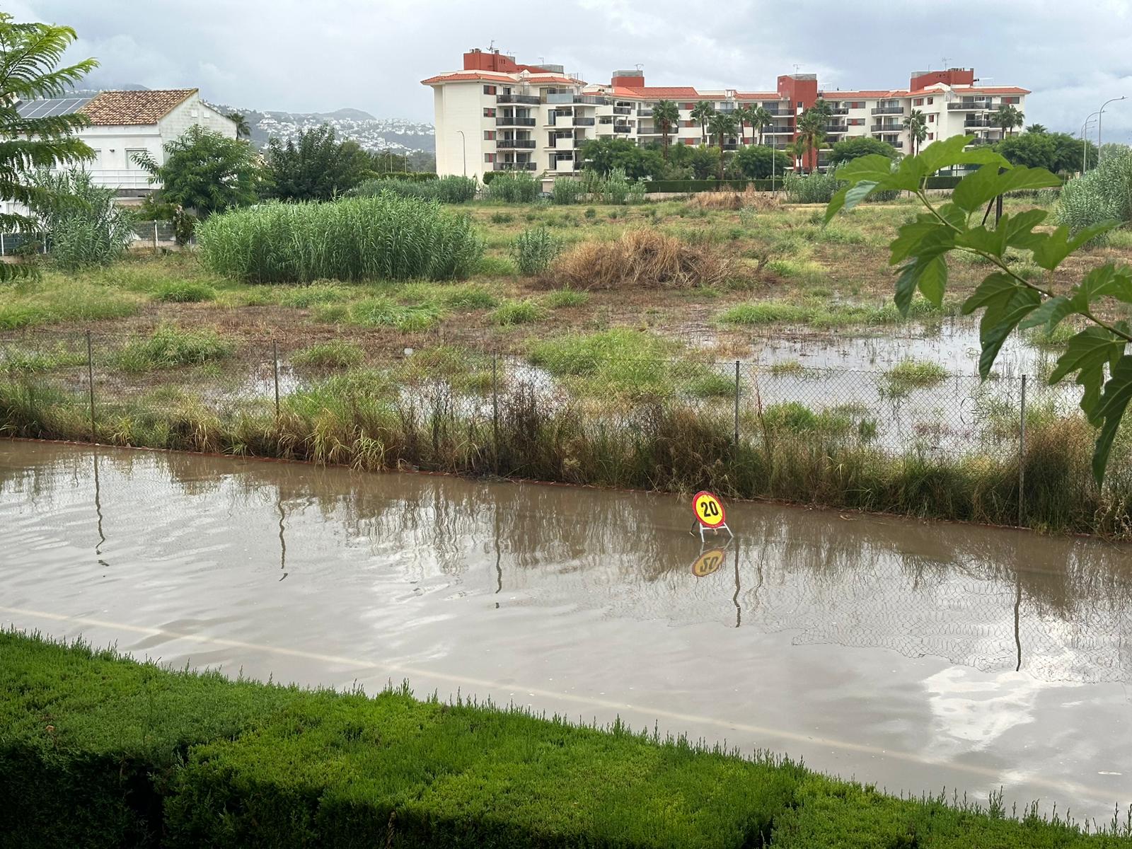calle inundada de el verger